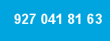 927 041 81 63 927 041 81 63